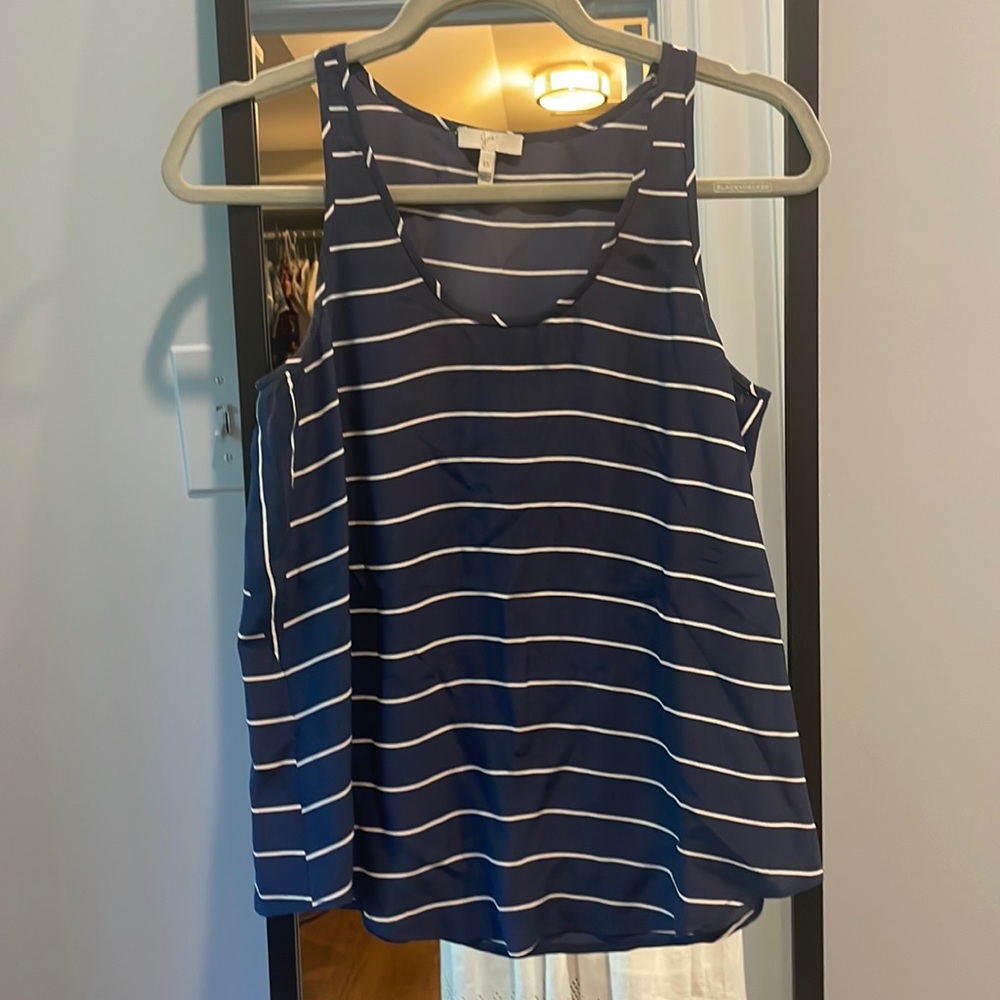 Joie silk striped tank top